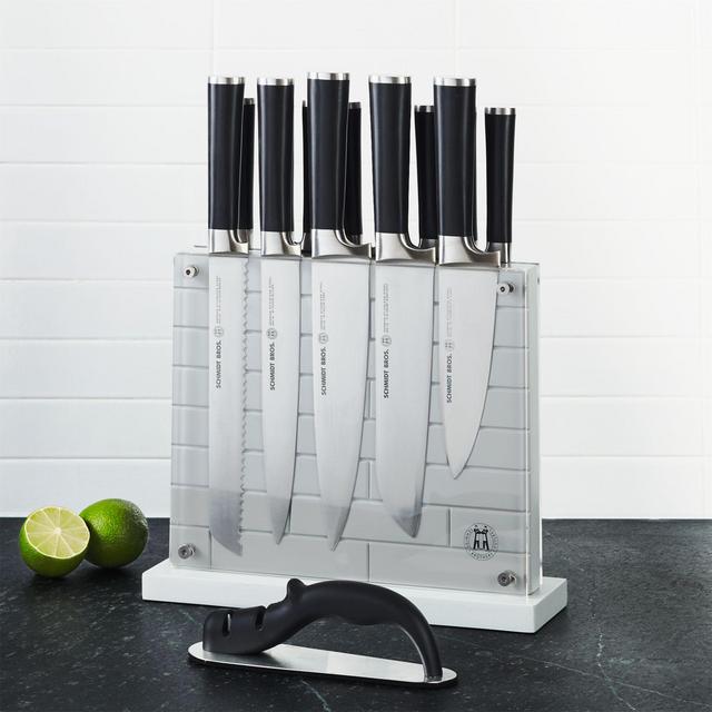 Schmidt Brothers Black Subway 15-piece Knife Block Set