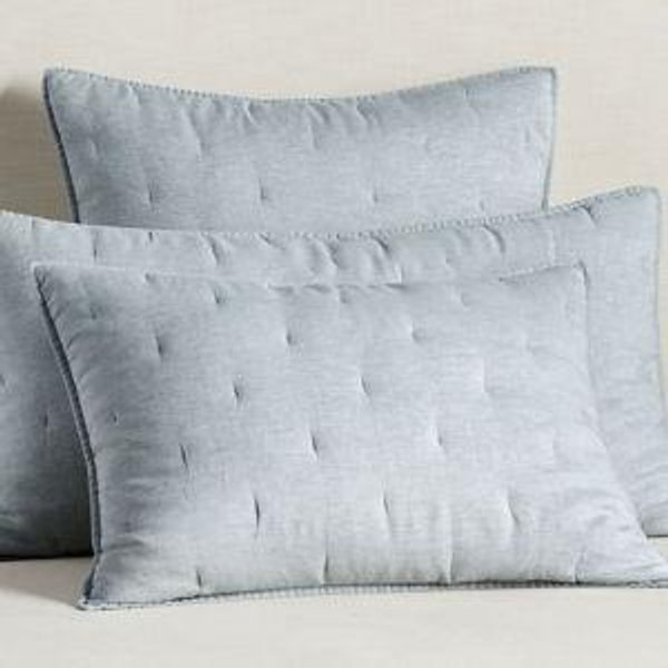 Belgian Flax Linen Tufted Quilted Sham