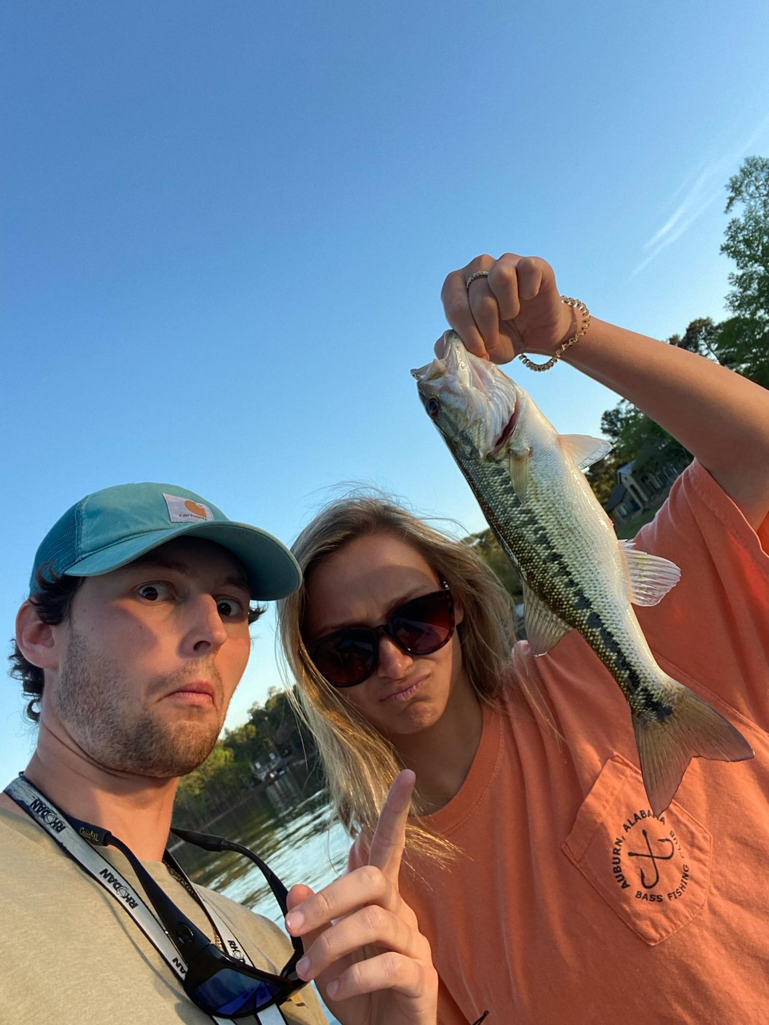 Chloe finally caught a fish!!