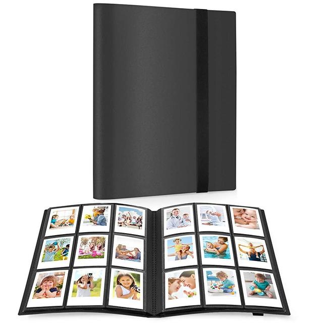 Ablus 360 Pockets Mini Photo Album for Fujifilm Instax Mini Camera, Polaroid Snap, Z2300, SocialMatic Instant Cameras & Zip Instant Printer (Black)