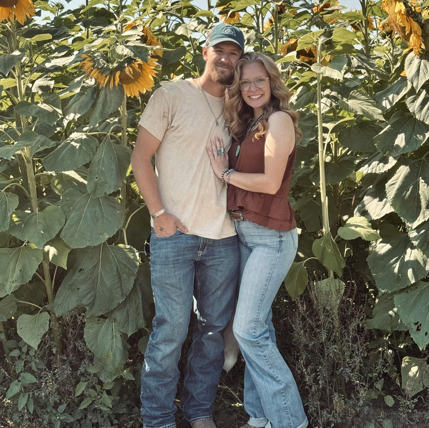 Sunflower patch date in NY on an unexpectedly hot October day
