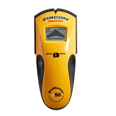 Zircon StudSensor e50 Electronic Wall Scanner  / Edge Finding Stud Finder / Live AC WireWarning Detection - FFP