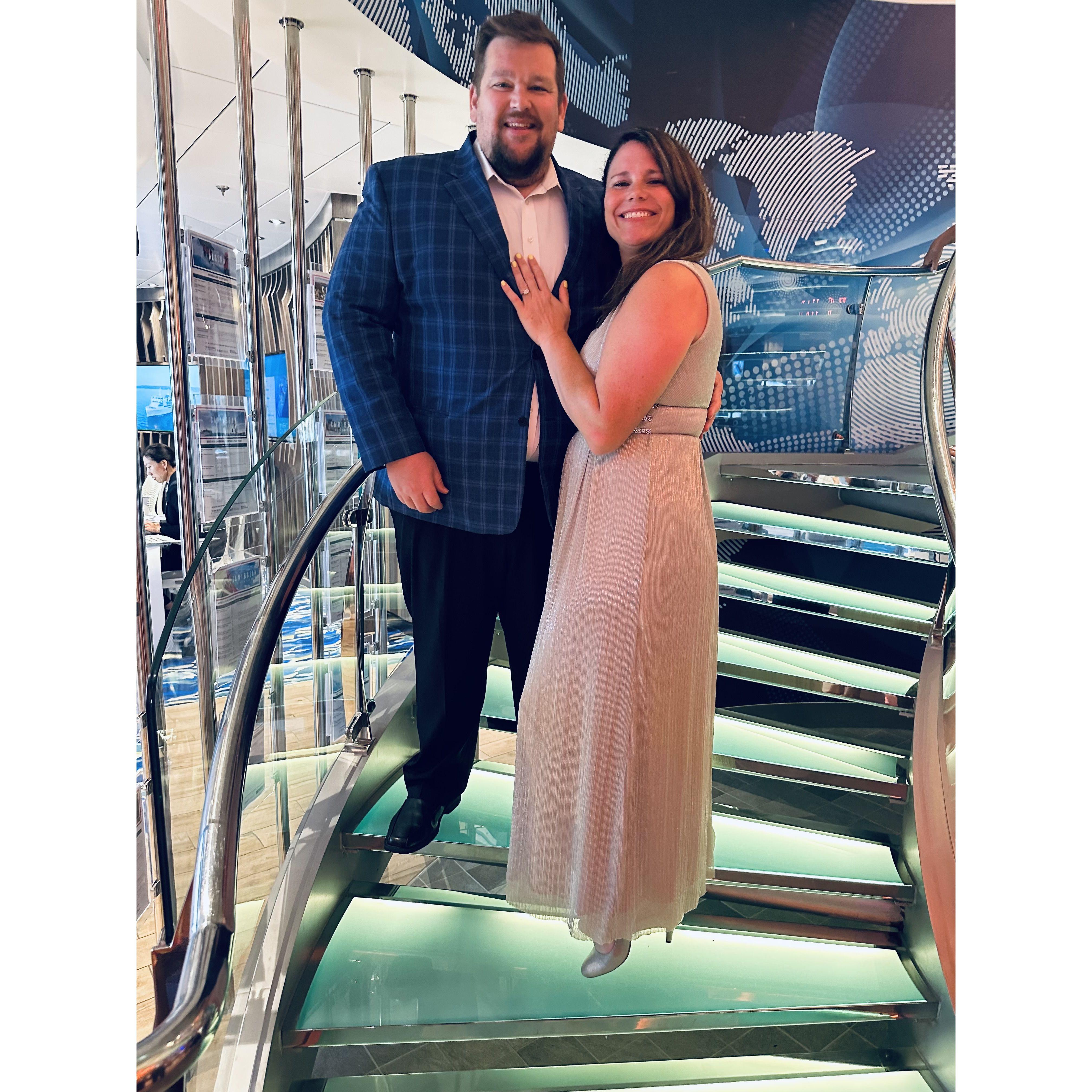 Our first Cruise together after we got engaged!