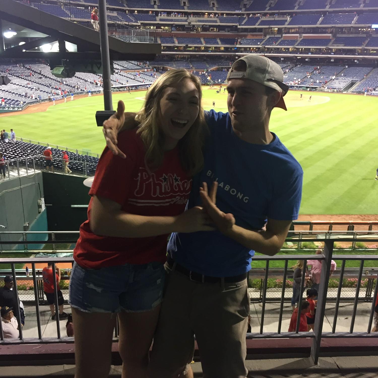 Our first Phillies game!