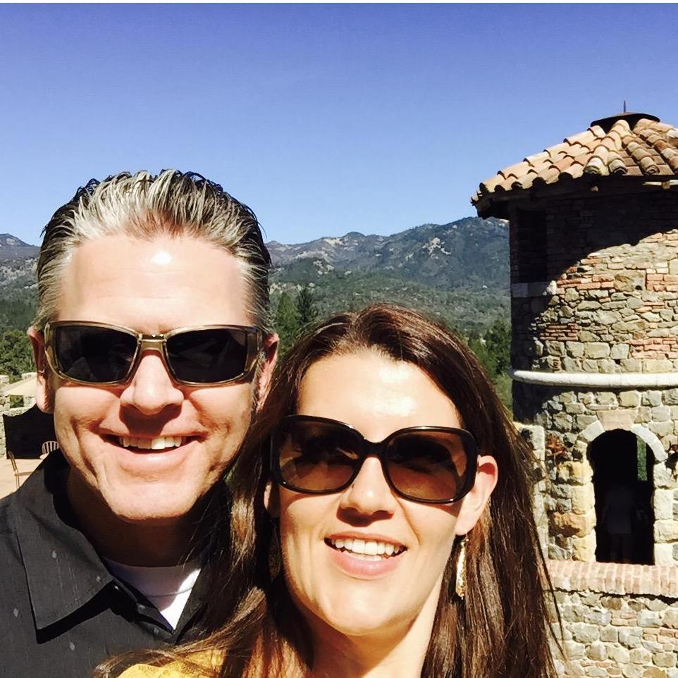 Us at Castello di Amarosa