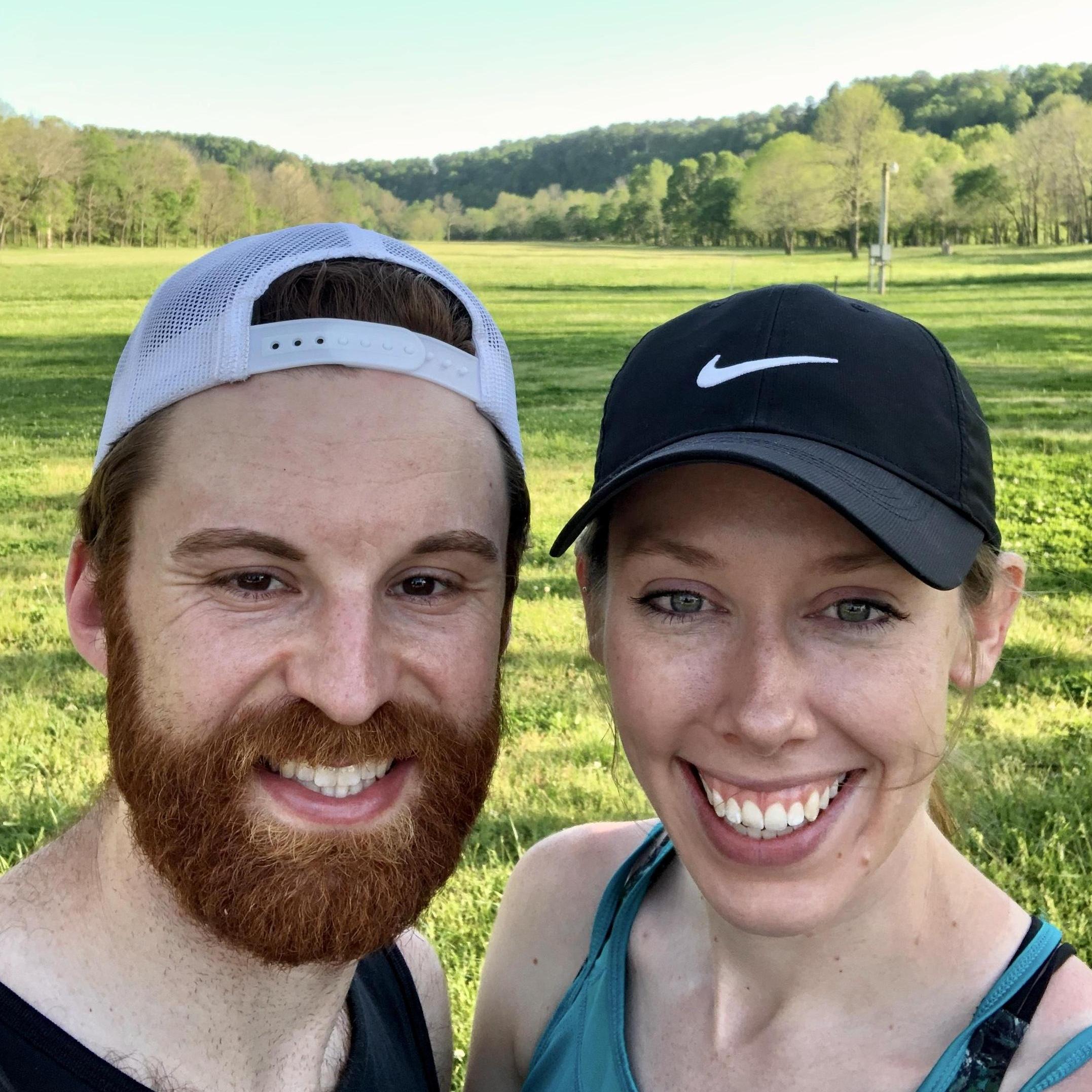 Exploring the outdoors with Roz and a handsome bearded man.