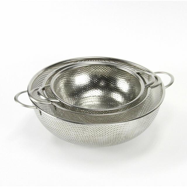 Chef Craft Stainless Steel 3 Piece Colander Set