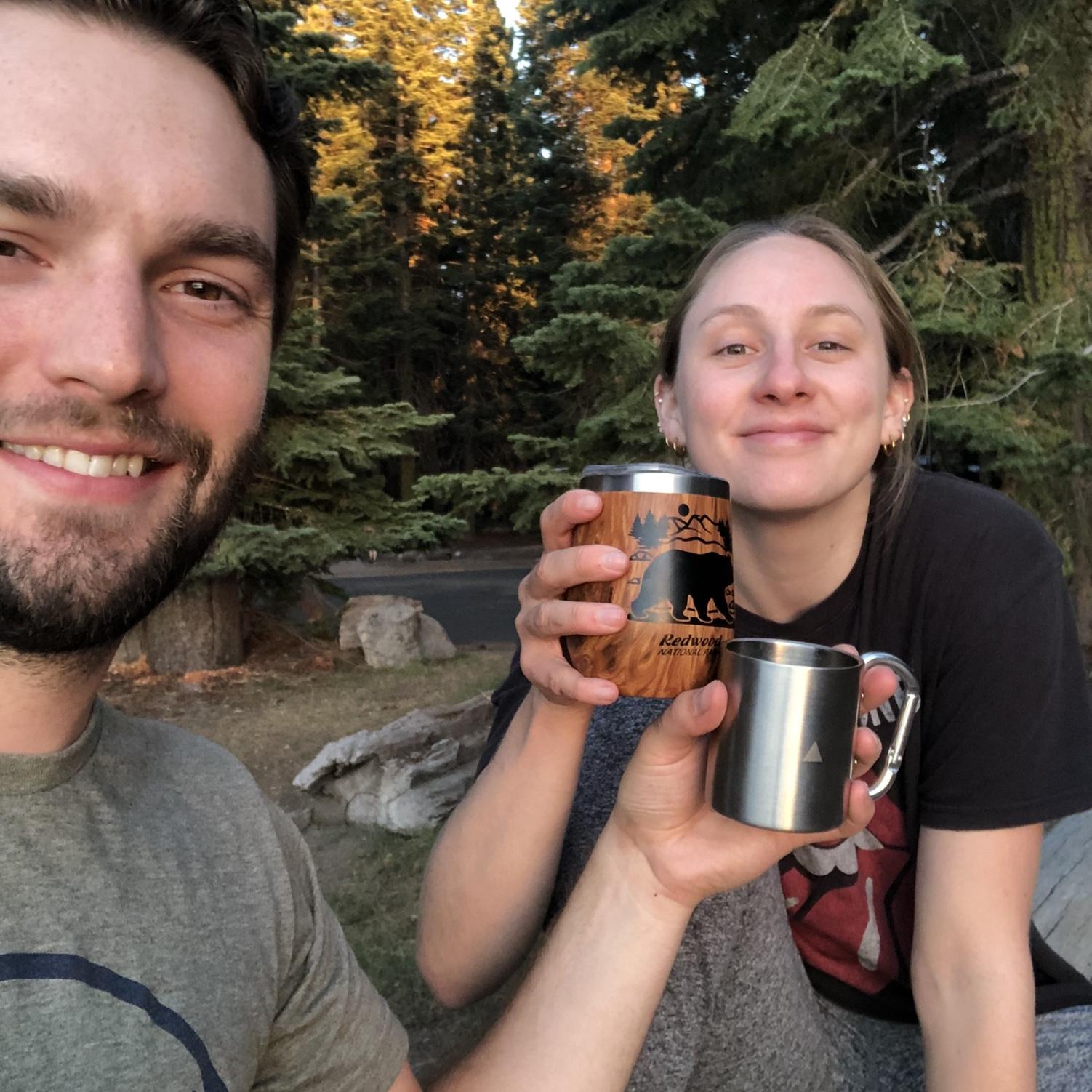 Camping in Lake Tahoe, California in August 2022