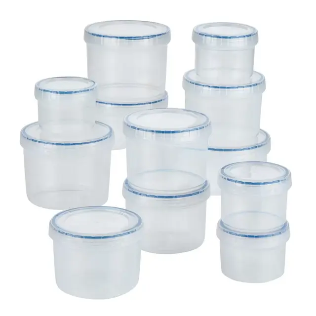 Lock and Lock Easy Essentials 24-Piece Twist Food Storage Container Set