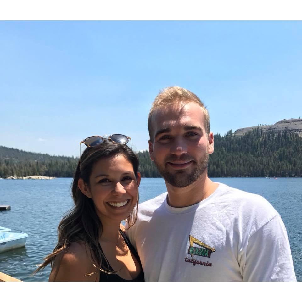 Joey braved canoeing with the Vierra's on Alpine Lake — and he gained major points for rowing almost the entire time