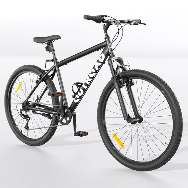 Max4out 26 inch Mountain Bike 7/21 Speeds Lightweight Cycling Bicycles, Dual Disc/V Brake,Metal Frame Bicycle for Men and Women, Adult Racing Bike, Road Bike(Blue/Grey/Black/Red)