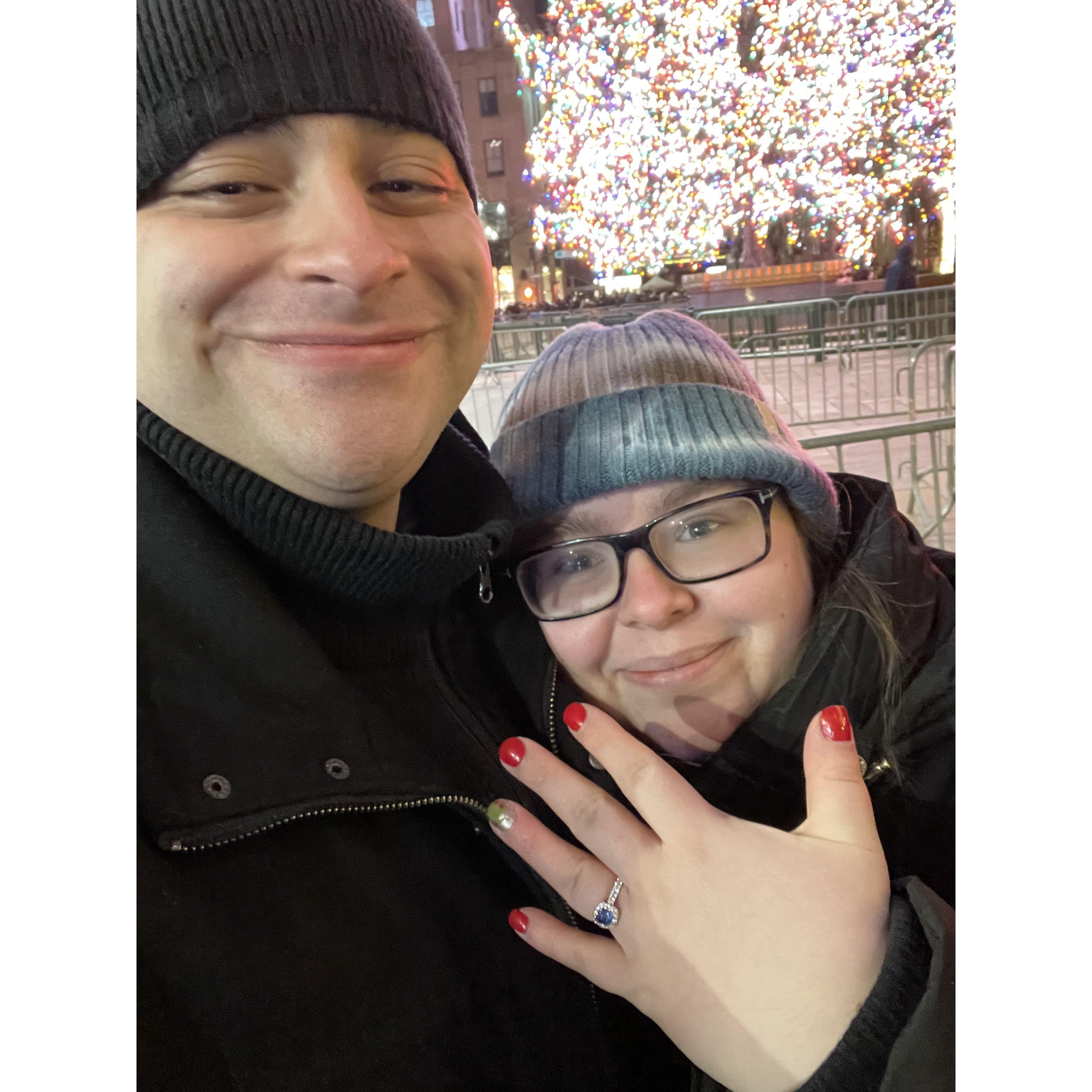 The night we got engaged - December 23, 2021