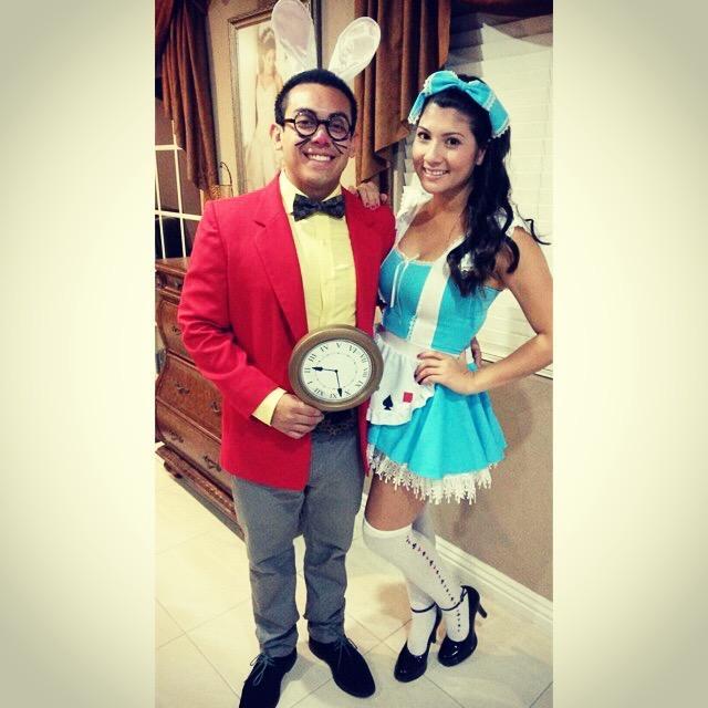 Our first Halloween! White Rabbit and Alice, Halloween 2014