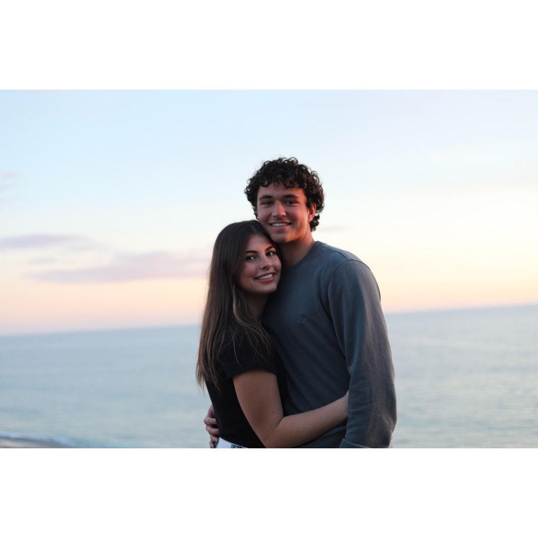 Our first trip together, and the first time we met each other's families