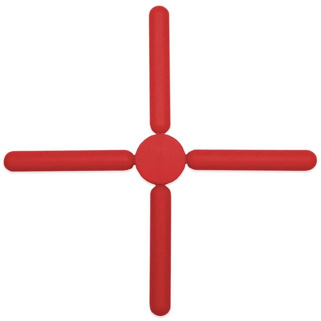 Zing Silicone Folding Trivet in Red