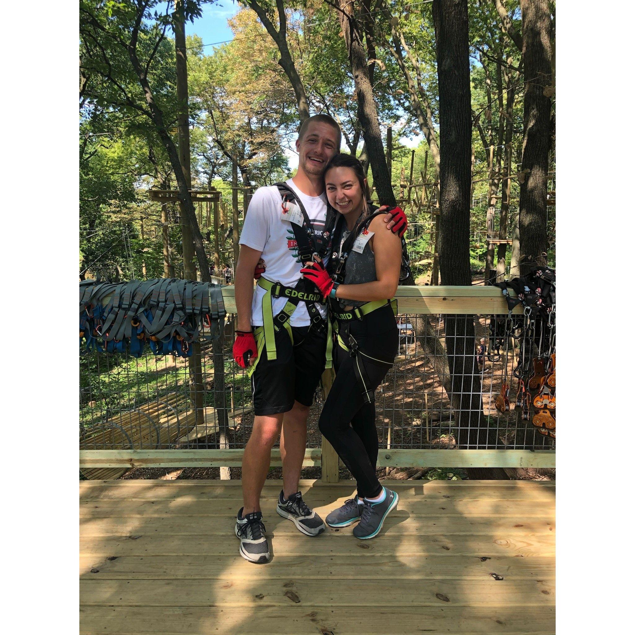 Ziplining