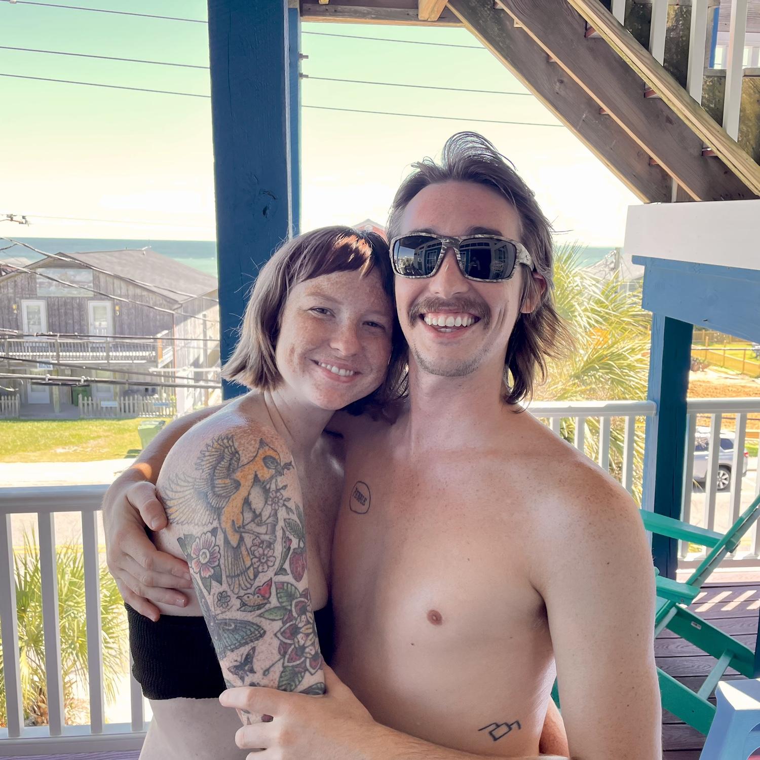 One of the very many Harvey beach trips to Kure Beach, NC