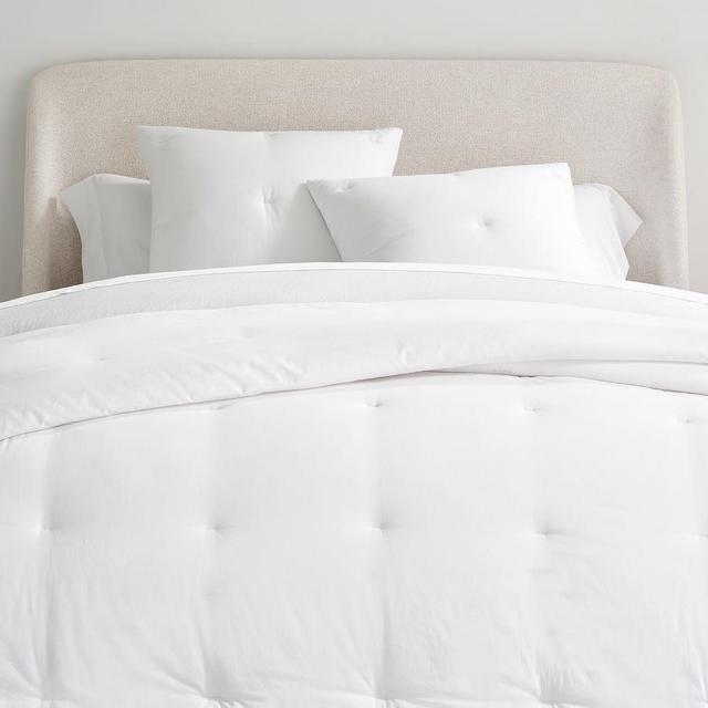 White Dream Brushed Organic Cotton Comforter, Full/Queen