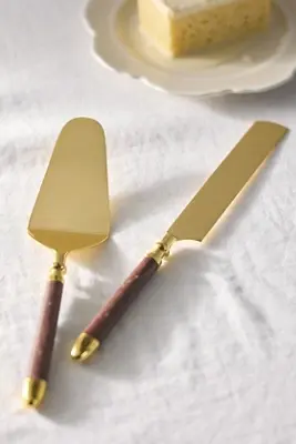 Woodland Metal Cake Serve Set