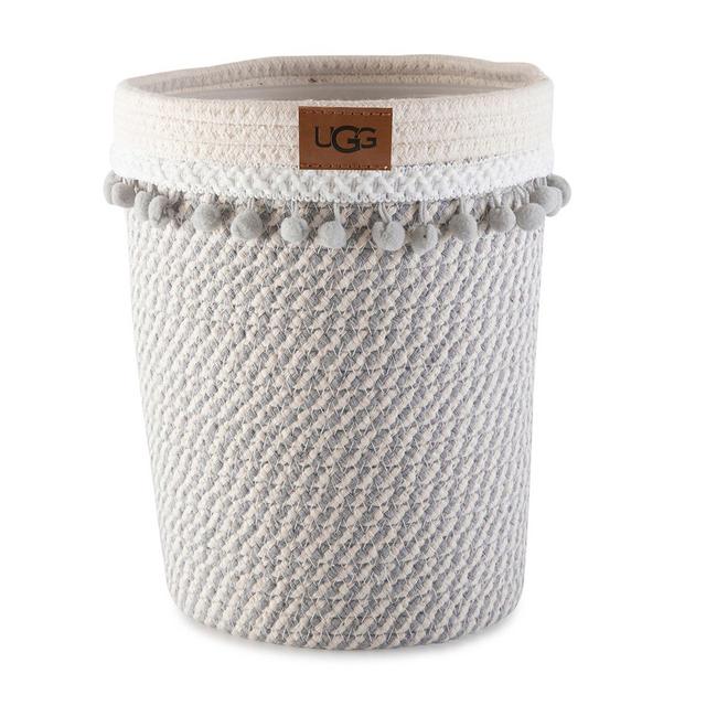 UGG® Paloma Palm Wastebasket in Snow/Grey