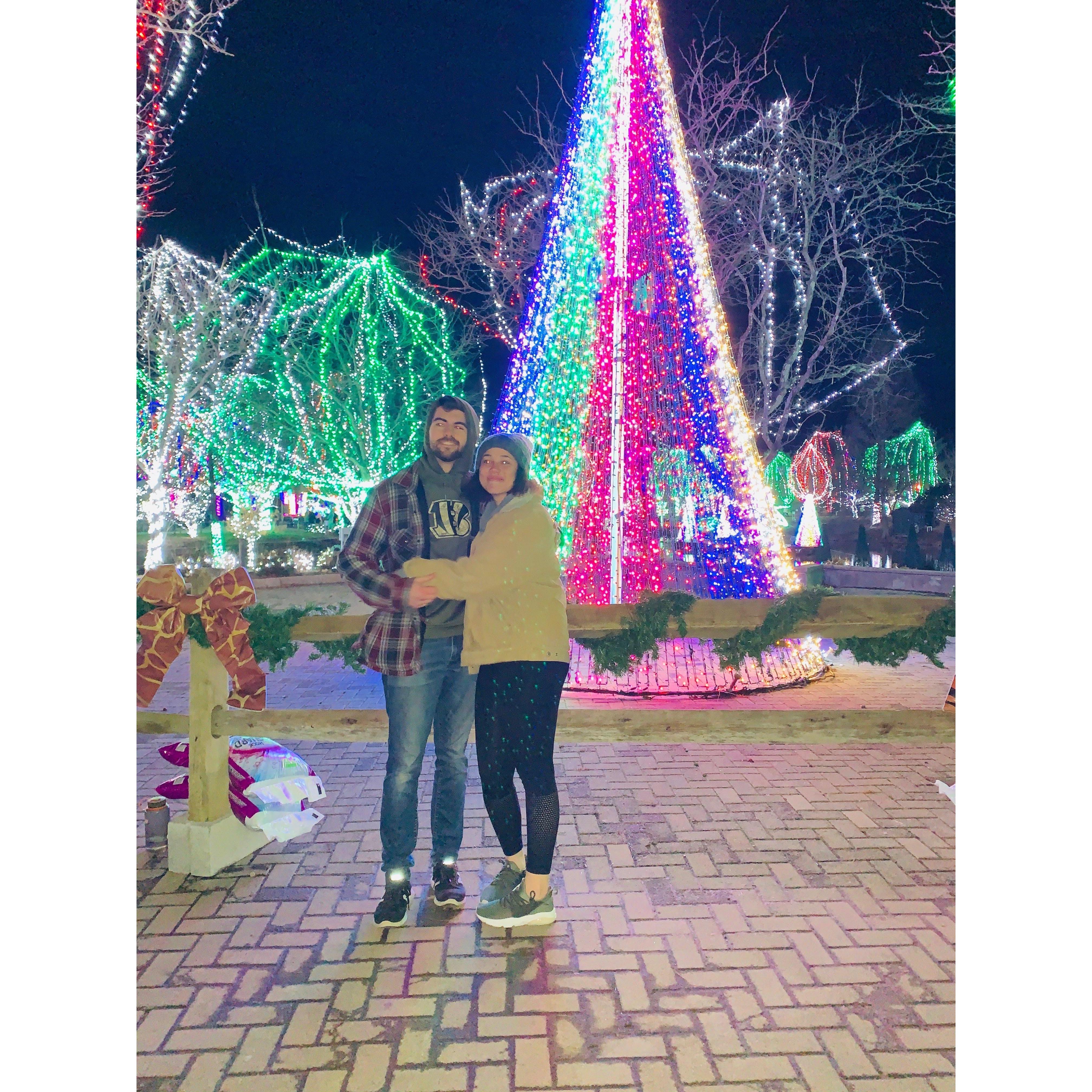 It was freezing outside.
