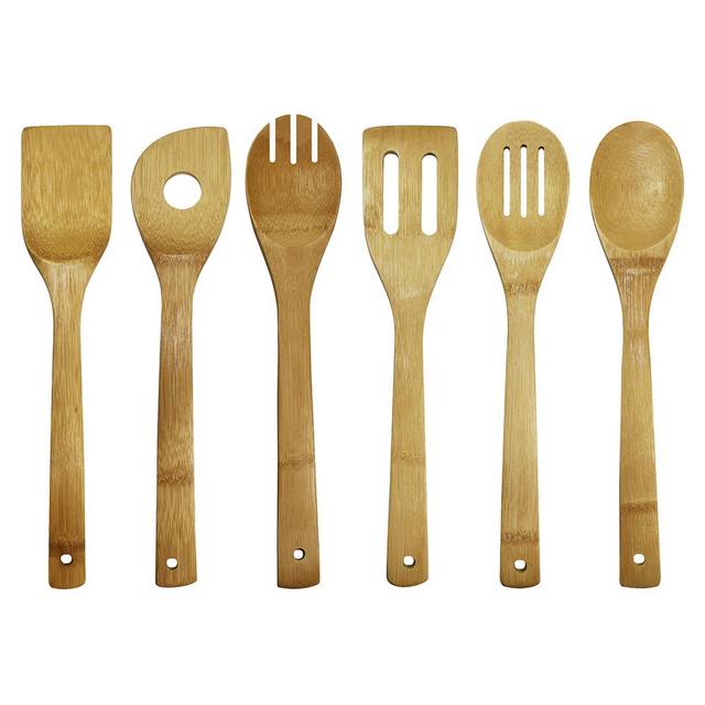 Oceanstar 6 Piece Bamboo Cooking Utensil Set