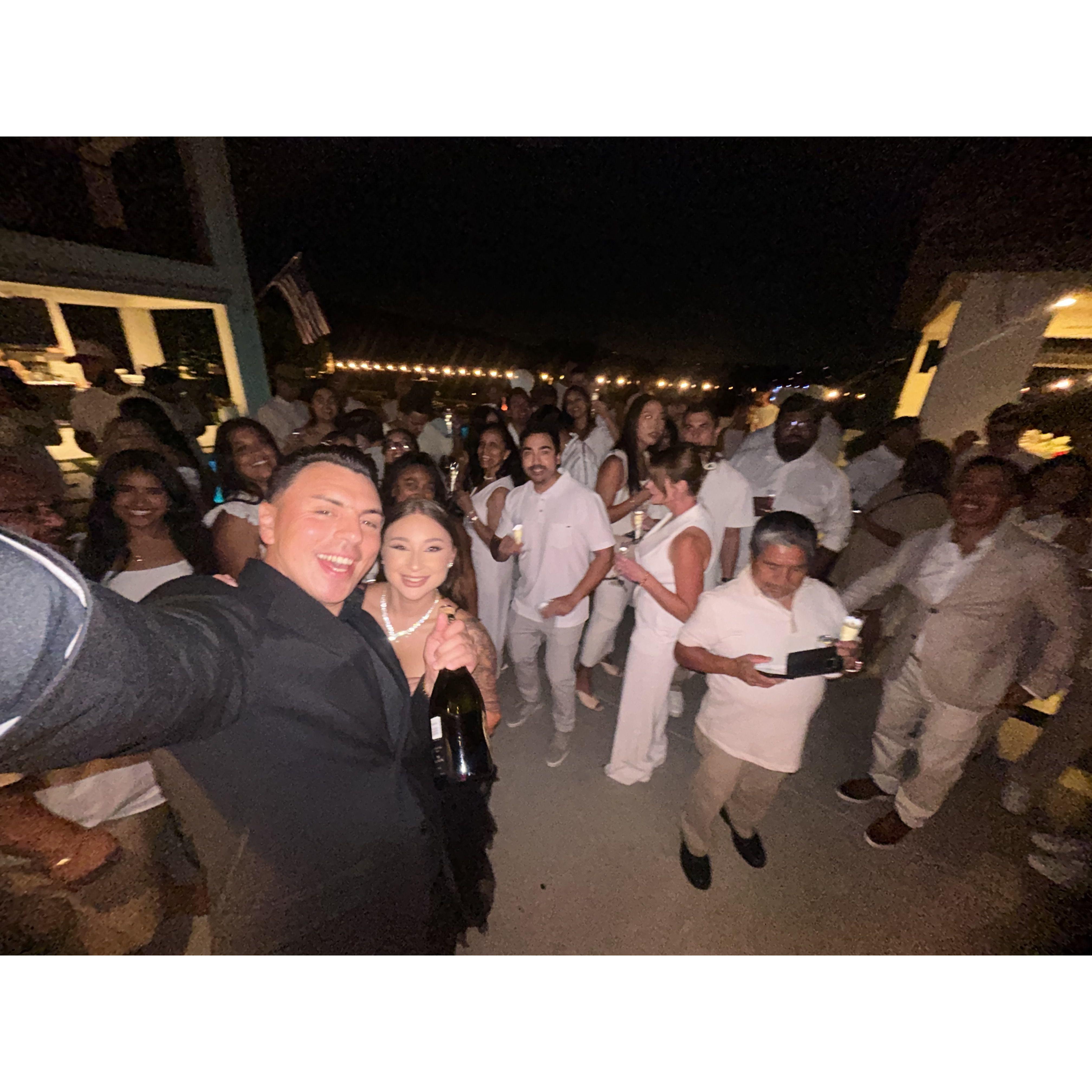 Engagement party group photo