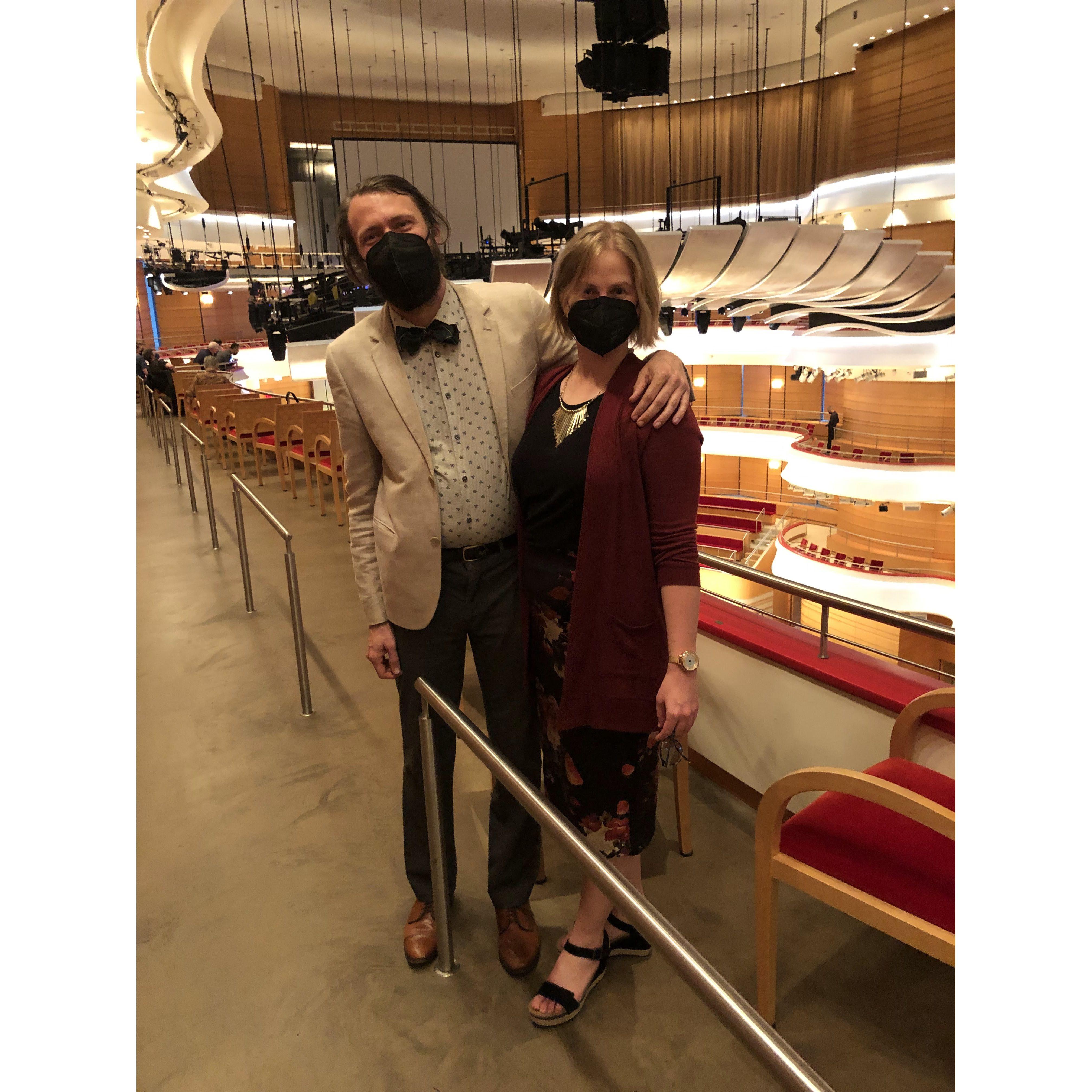 A special night out to see the London Symphony Orchestra. We were both brought to tears at this show by Ravel's La Valse.