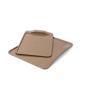 Calphalon 2 Piece Nonstick Bakeware Cooke Sheet Set, Toffee