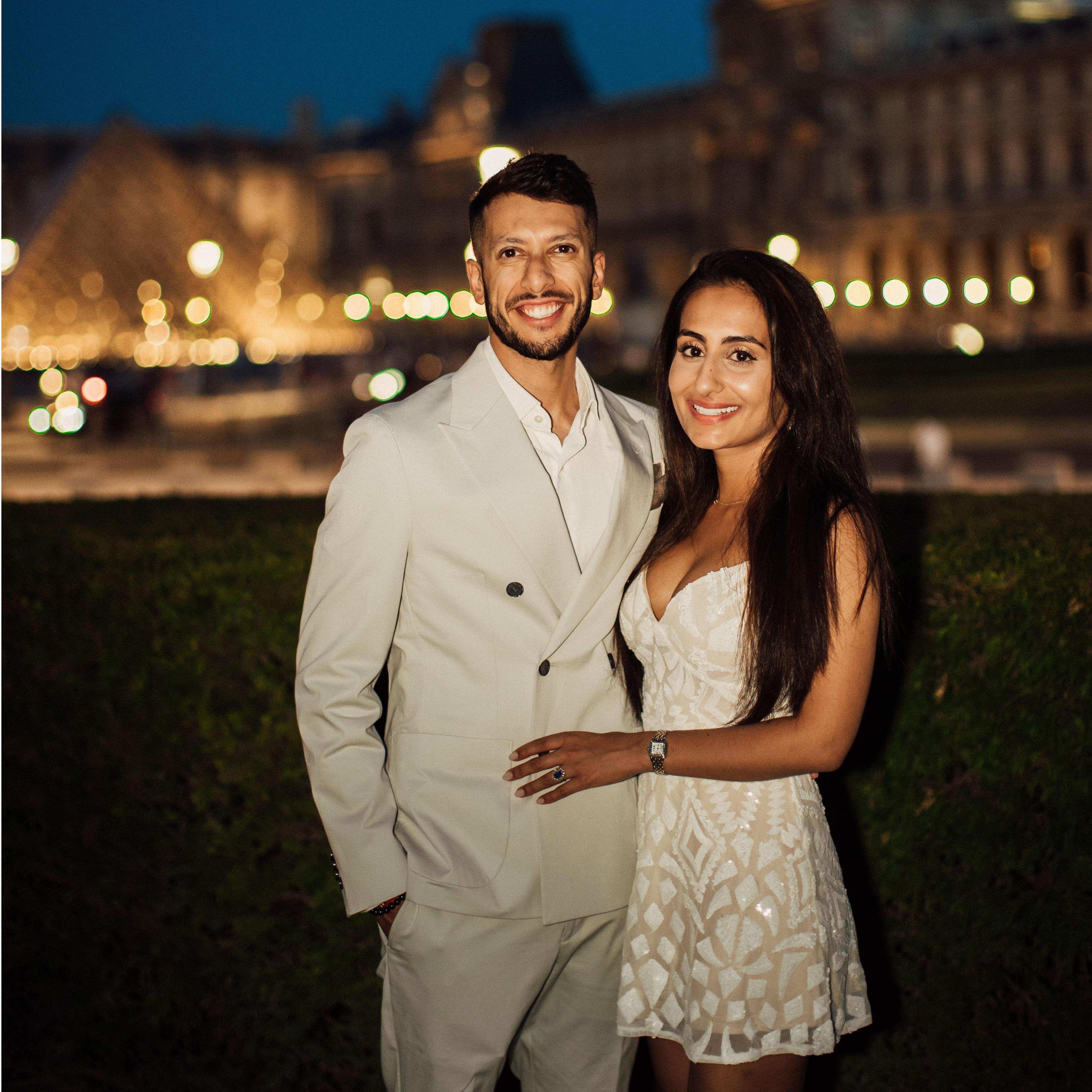 The night we got engaged in Paris