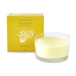 Williams Sonoma Meyer Lemon Triple-Wick Candle