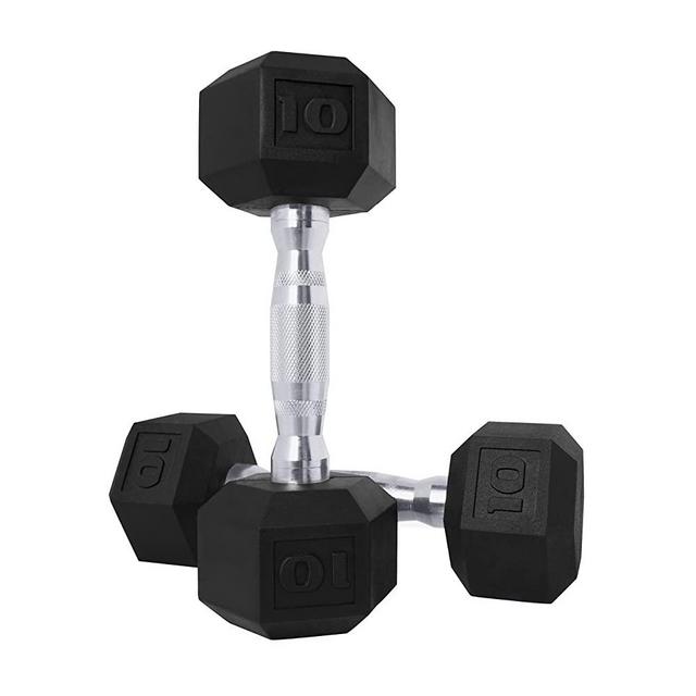CAP Barbell SDPP-020 Color Coated Hex Dumbbell, 10 lb Pair