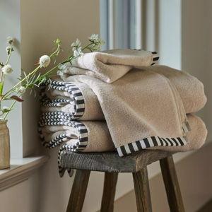 The Sloane Stripe Trim Soft Cotton Towel Collection