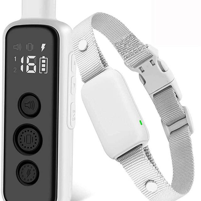 Bousnic Shock Collar for Dogs - Waterproof Rechargeable Dog Electric Training Collar with Remote for Small Medium Large Dogs with Beep, Vibration, Safe Shock Modes (8-120 Lbs)