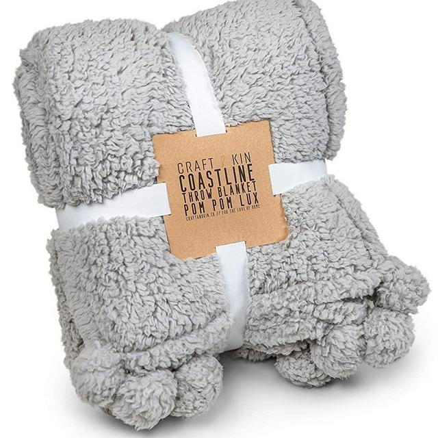 Premium Grey Fleece Throw Blanket, Luxurious Fuzzy Blanket, Blankets And Throws, Ultra Soft Blanket, Fluffy Blanket,Plush Blanket, Thick Blanket, Plush Blanket, Fleece Blanket (Full Size, 60” x 49.5”)