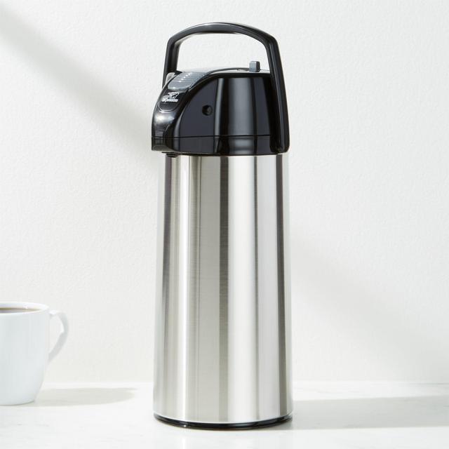 Thermal Airpot Beverage Dispenser, Stainless Steel - Destination