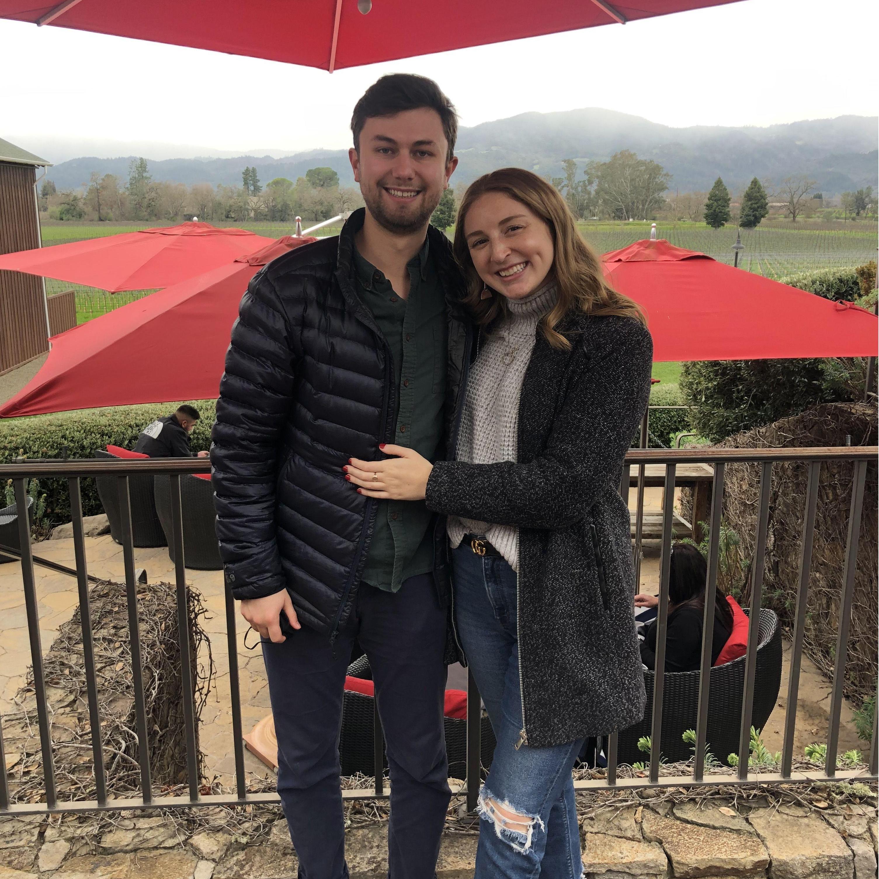 Our first Valentine's on the west coast - celebrated at Mumm Winery