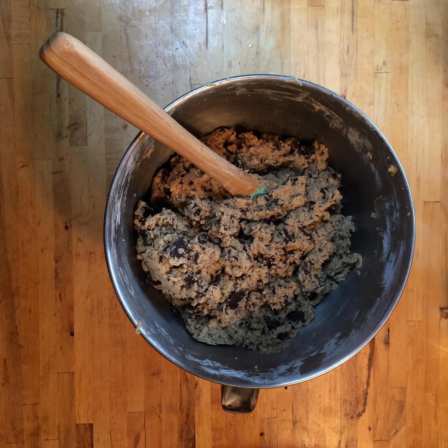 Fun fact: We always (actually, ALWAYS) have balls of cookie dough in the freezer. You never know when a cookie craving might strike.