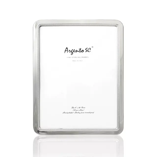 Argento SC - Argento "Curved Inner Bead" Sterling Silver Frame, 4X6
