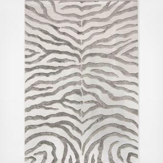 Hand Tufted Plush Zebra Rug
