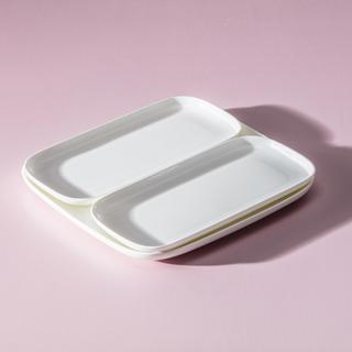 Modern Coupe Rectangle Plate, Set of 4
