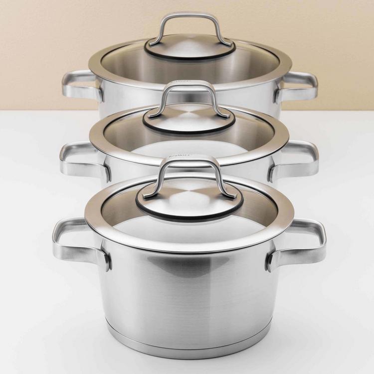 BergHOFF Essentials Comfort 6pc 18/10 SS Cookware Set in the Cooking Pans &  Skillets department at