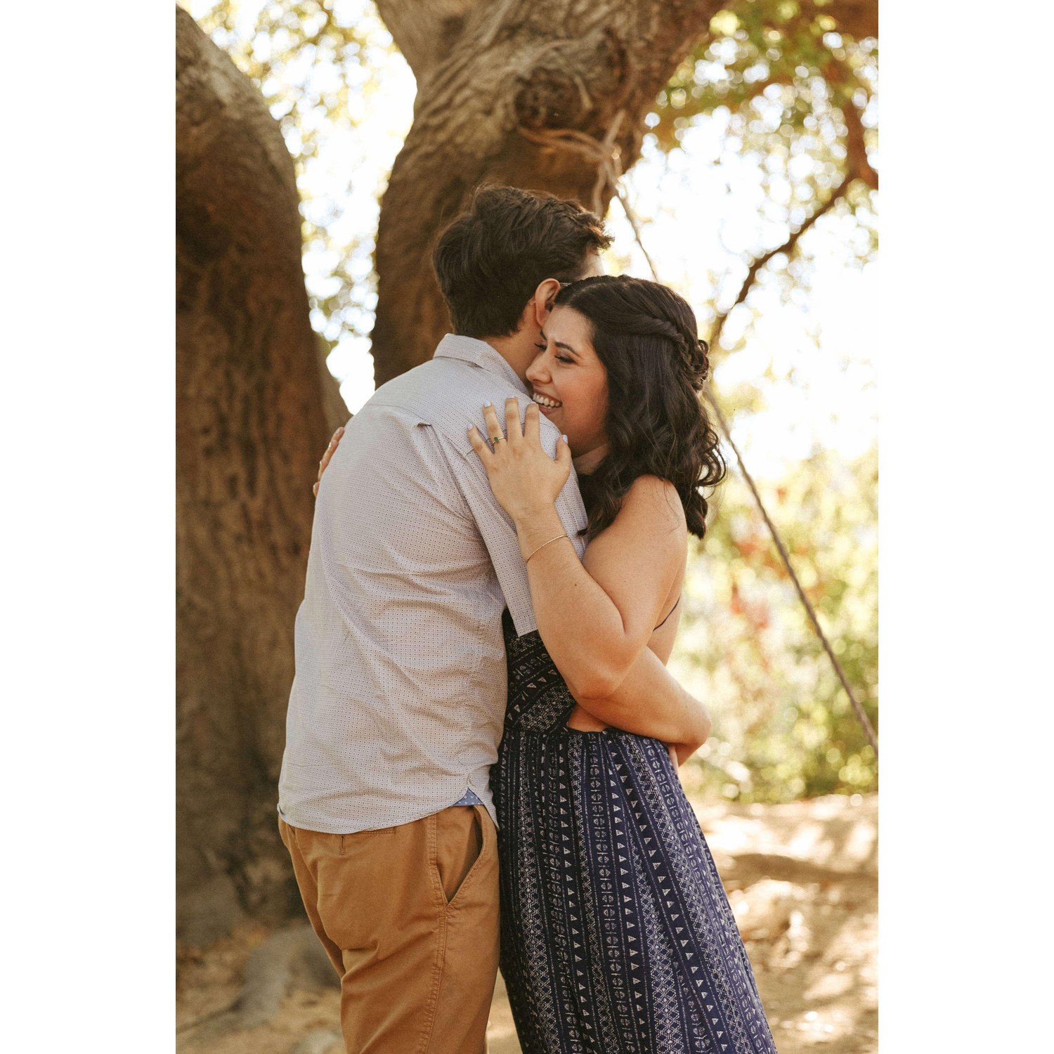 Goofing around at our engagement photoshoot in Topanga! 