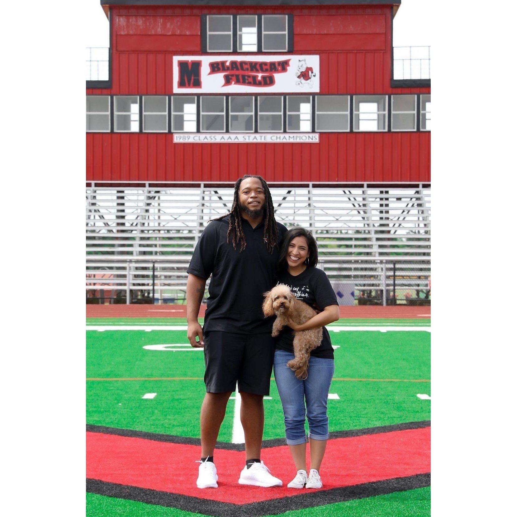 Our first family football picture.