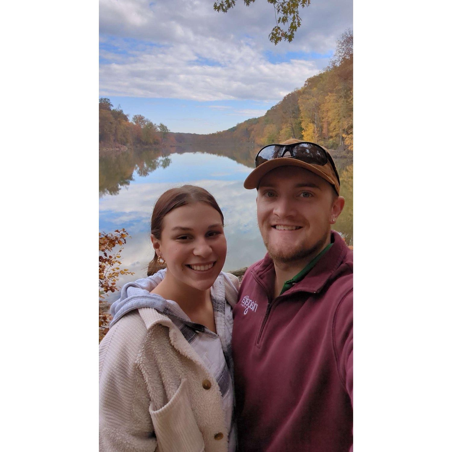 Hiking at brown county