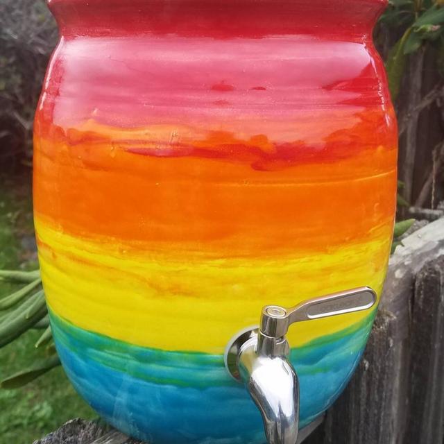 2 gallon ceramic kombucha crock Made to order
