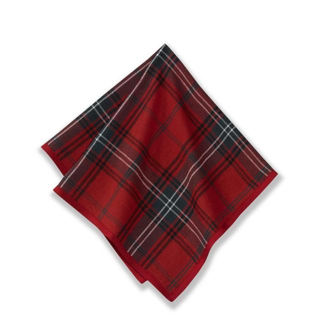 Classic Tartan Plaid Napkins, Set of 4, Red