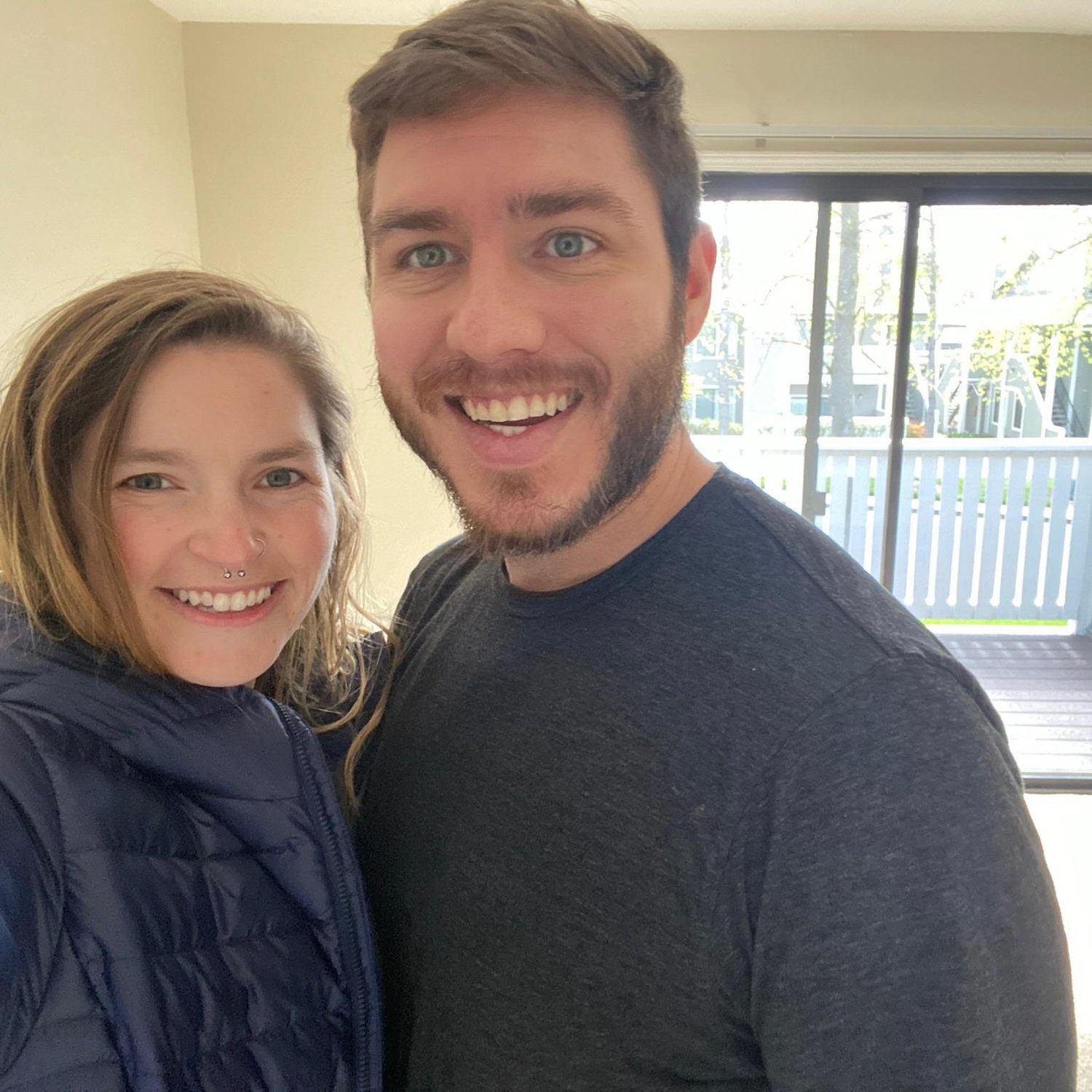 Moving into the new apartment in Dublin! Little did Patrick know, this would be the only day he was the sole lease-holder.