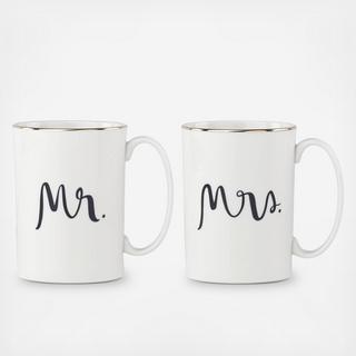 Bridal Party Mr & Mrs Mug Set