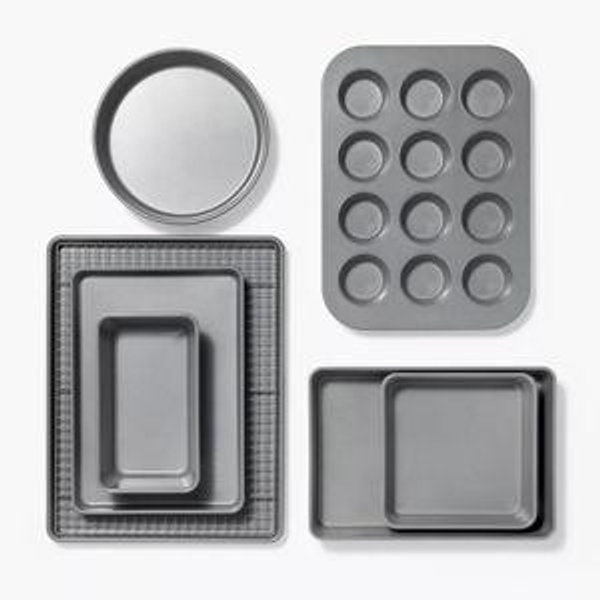 8pc Nonstick Bakeware Set (Gray)